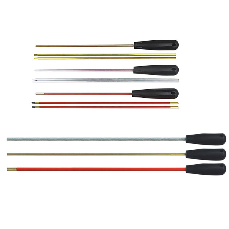 3 سیکشن بندوق کی صفائی کی سلاخیں پلاسٹک ہینڈل