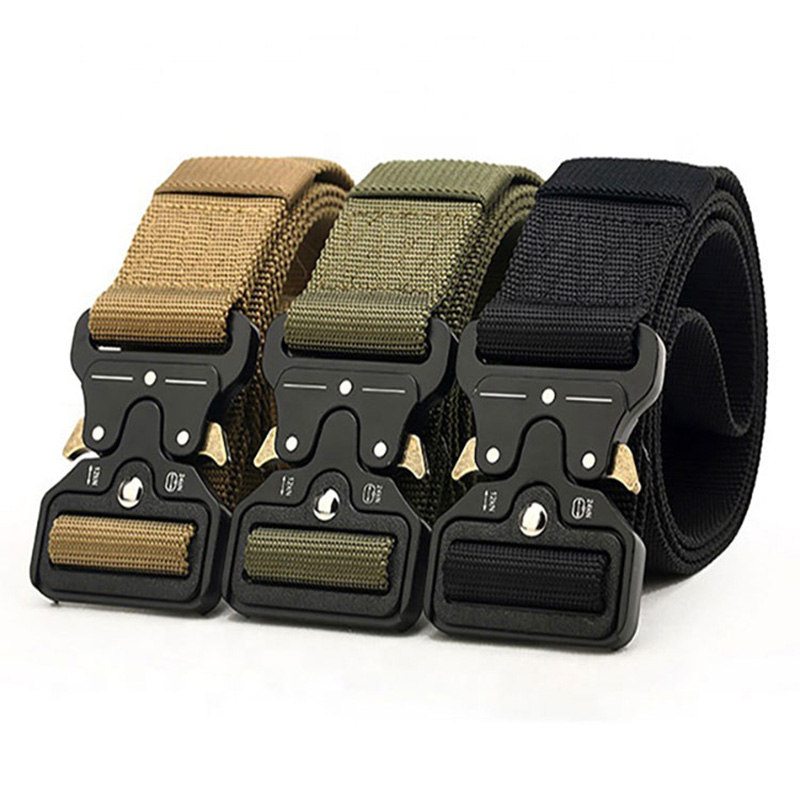 45mm کوئیک ریلیز بٹن آؤٹ ڈور ہنٹنگ نایلان ٹیکٹیکل بیلٹ
