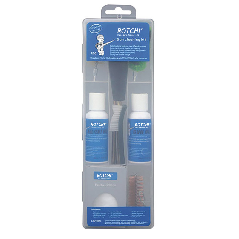 تیل کی بوتل کے ساتھ شفاف باکس ایرگن گن کلیننگ کٹ