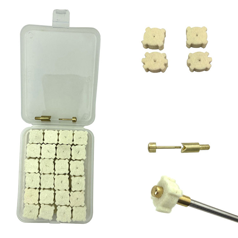 بندوق چیمبر کی صفائی کے لئے اون ستارے پلاسٹک کیس پیک